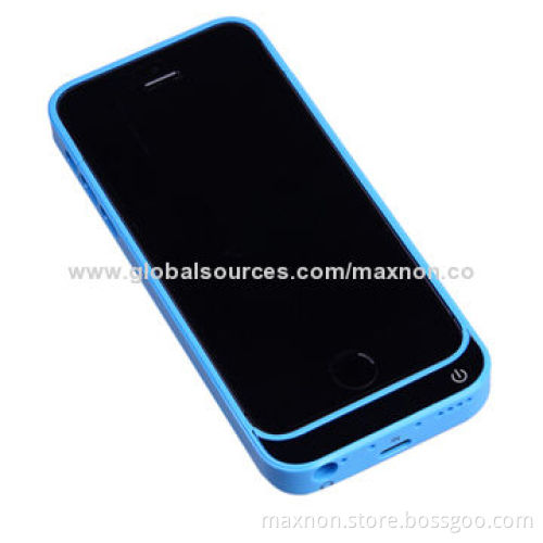 2,200mAh Power bank case for iPhone 5c, with back-up battery & kick-stand,various colors available